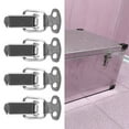 thumbnail image 1 of Ana 4pcs Stainless Steel Toggle Latches Cabinet Boxes Spring Loaded Latch Catch Toggle Clamp Hasp Mini Lock For Chest Box Home Decor, 1 of 9