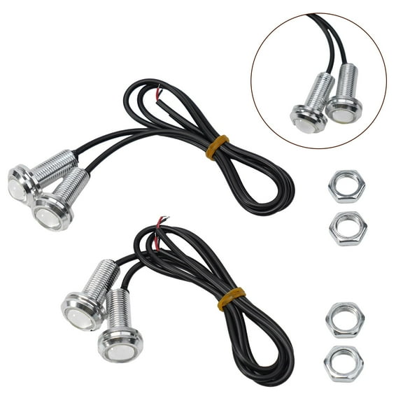 Ana 4x White LED Boat Light Silver Waterproof Outrigger Spreader Transom Underwater