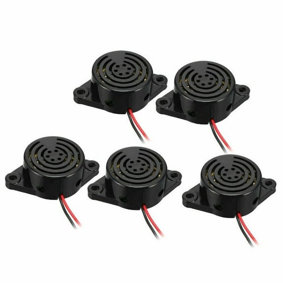 Ana 5Pcs DC3V-24V 100dB Electronic Buzzer Beep Tone Alarm Ringer Continuous Sound
