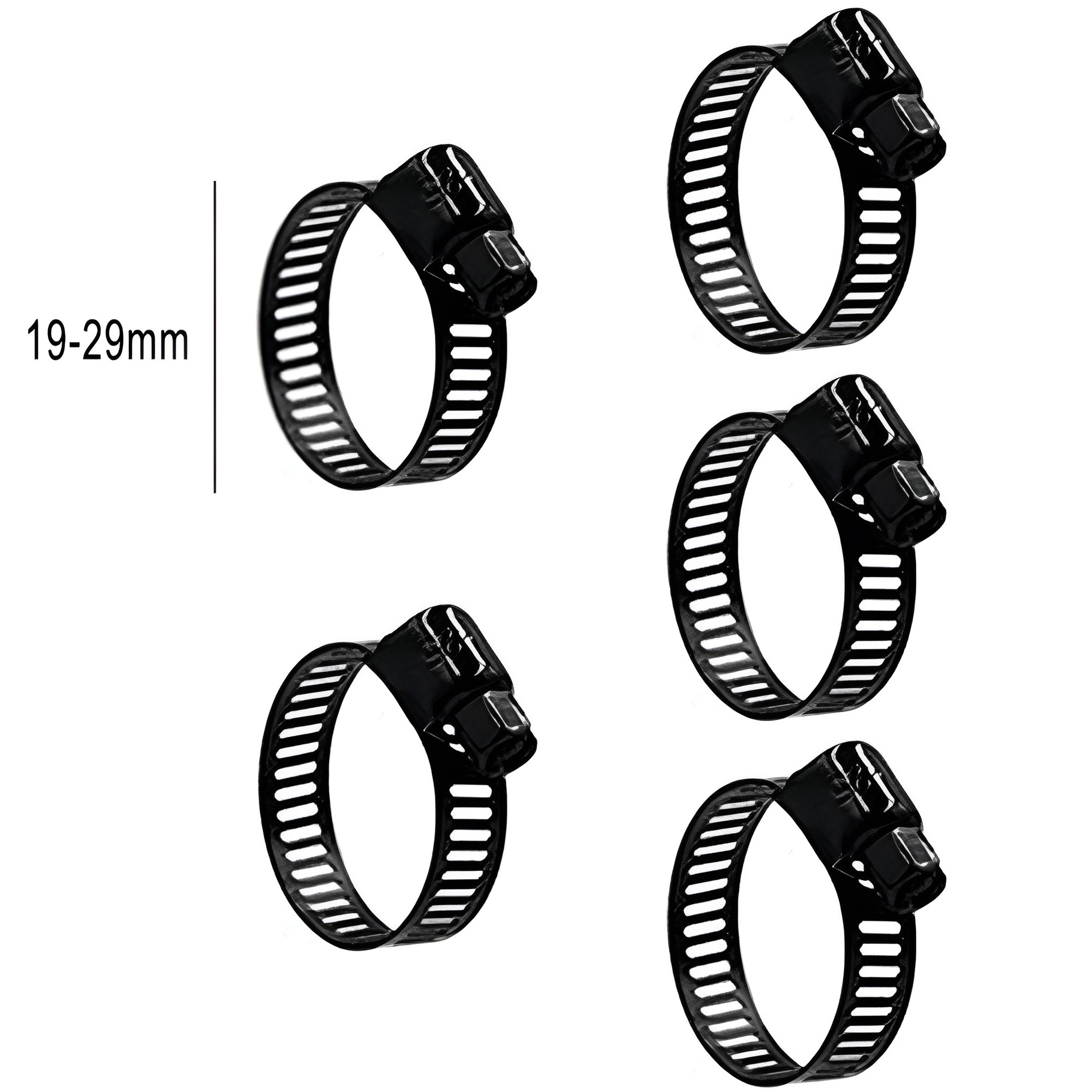 Ana 5pc HOSE Clip Clamp Fuel Line Diesel Petrol Pipe Clamps Clips