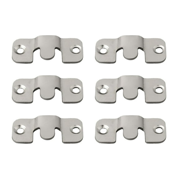 Ana 6pcs Metal Hook Buckles Hanger Interlock Hanging Buckle Wall Picture Frame Hanger Display Photo Frame Hooks Furniture Connector Home Decor