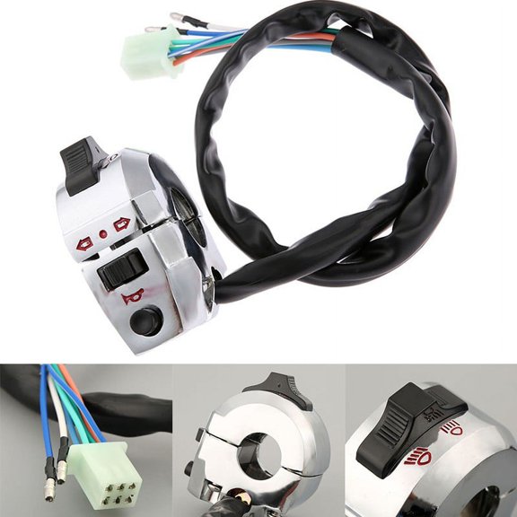 Ana 7/8 Motorcycle Dirt Bike Bar Handlebar Control Light Signal Blinker Horn Switch
