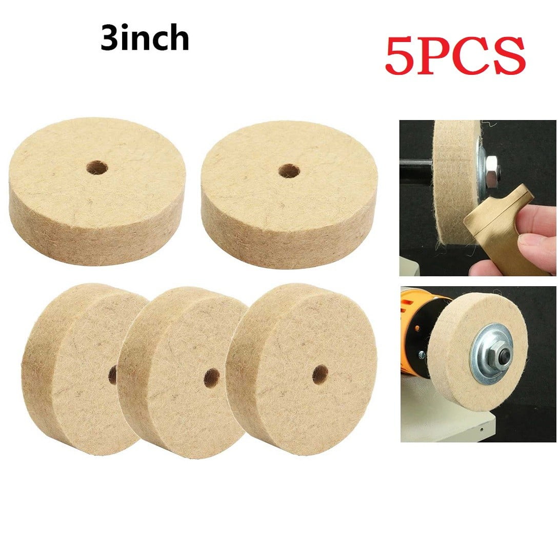 Ana 75mm Wool Felt Polishing Grinding Wheel Wool Buffing Pad Grinder