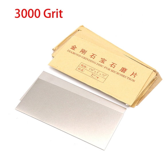 Ana 75x170mm Diamond Flat Lap Plate Jewelry Polish Grinding Disc 80 - 3000Grit Emery