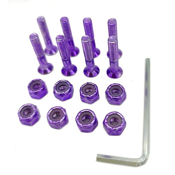 Ana 8pcs Skateboard Longboard Electric Scooter Hoverboard Skateboard For RidingScrew 1 Inch Color Plating 25mm Bridge Screw