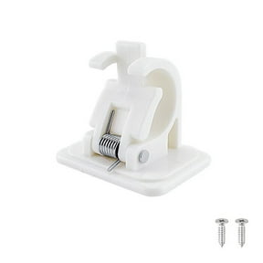 10PCS Fishing Rod Holder Clips with Screws for Regular Pole/Pool Cues ...