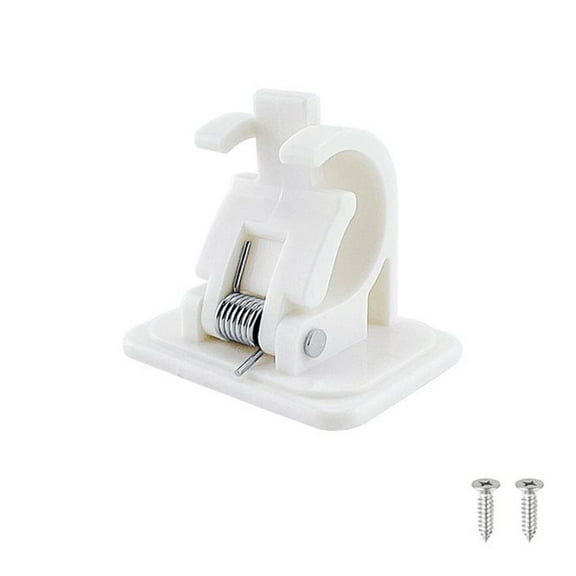 Ana ABS Plastic Fishing Rod Rack Holder Wall Mounted Fishing Pole Clamps Rods Clips Fishing Rod Organizer Fixing Buckle With Screw