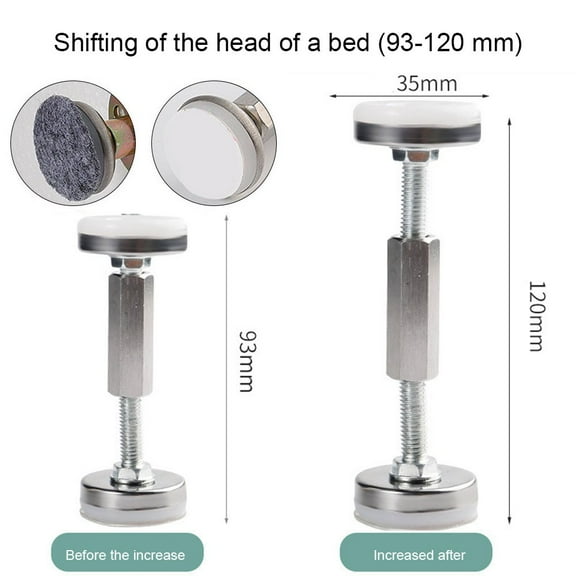 Ana Adjustable Headboard Stoppers Bedside Fixer Anti-Shake Top Wall Stabilizer Anti-Collision Hardware For Beds Cabinets Sofas Door Home Decor