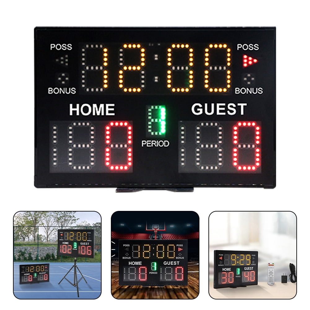 Ana Basketball Digital Scoreboard with Remote,Battery Powered Portable