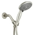 thumbnail image 1 of Ana Bath High-Pressure Anti-Clog 5-Inch 5-Spray Modes Handheld Shower Head System + 60-Inch Stainless Steel Shower Hose (Brushed Nickel), 1 of 6