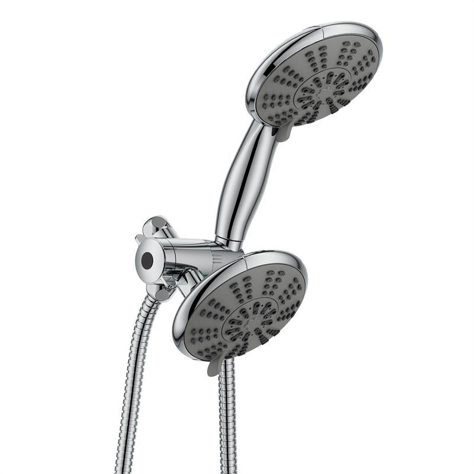 Ana Bath High Pressure Anti-Clog 5-Inch Multi-Function Dual Shower Head ...