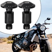 Ana Brand New Bar Ends Replacement Slider 22mm 2Pcs 7/8\\\\\\\" Aluminum Glue Black Grips Cap Handlebar