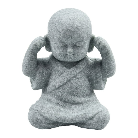 Ana Buddha Stone-Statue Little Buddhist Monks Tibetan Buddhism Figurines Zen Garden Ornament Meditation Home Aquarium-DecorationHome Decor