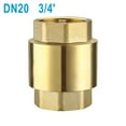 thumbnail image 1 of Ana Check Valve Made Of High Quality Check Valve Brass 1/2 3/4 1inch Intensification Anti Backflow Valve Water Control Float Valve Home Decor, 1 of 10