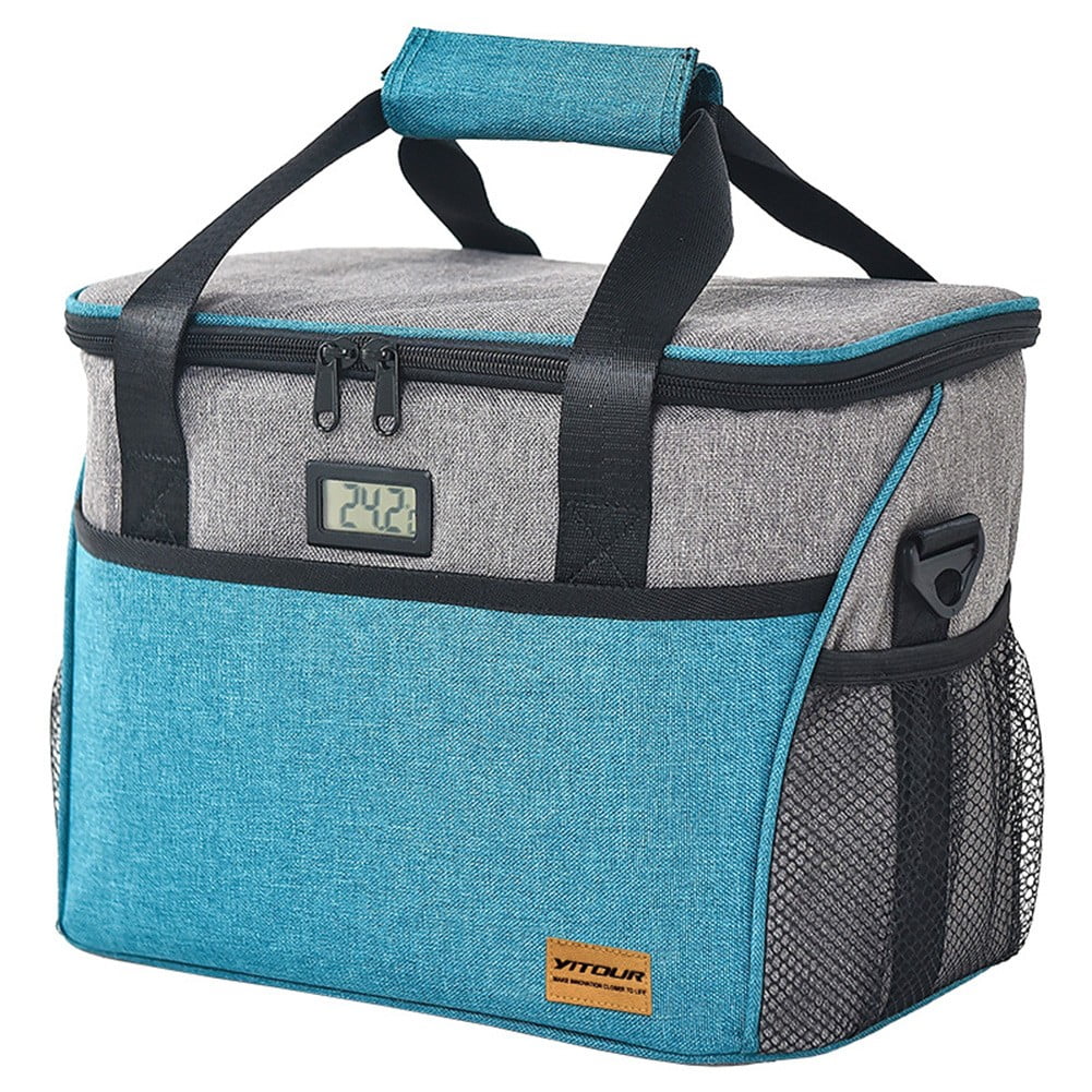 Ana Cooler Box Temperature Display Insulated Heat Shield Cooler Bag