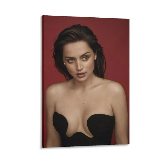 Ana De Armas Wall Art Poster Scroll Canvas Painting Picture Living Room Decor Home 16x24inch(40x60cm)