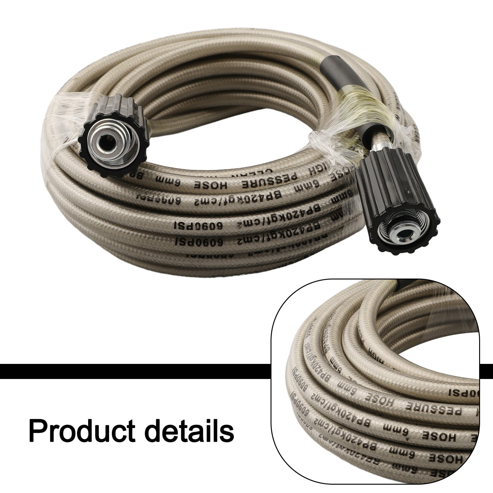Ana Easy Extension High Pressure Washer Hose M Length Drain Pipe Cleaning High Pressure Washer Hose M MaleM Male ConnectorHome Decor
