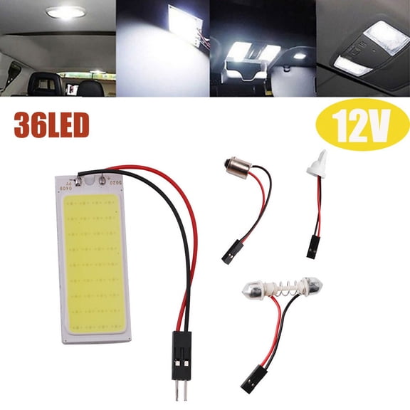 Ana Efficiently Bright 6000K COB LED Light Panel for Car Ceilings Fits T10 Ba9s Sockets Perfectly with Long Lasting Performance