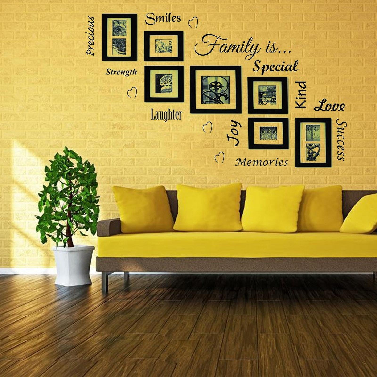 Ana Family Wall Decor 3D Family Photo Picture Frame Collage PVC Wall