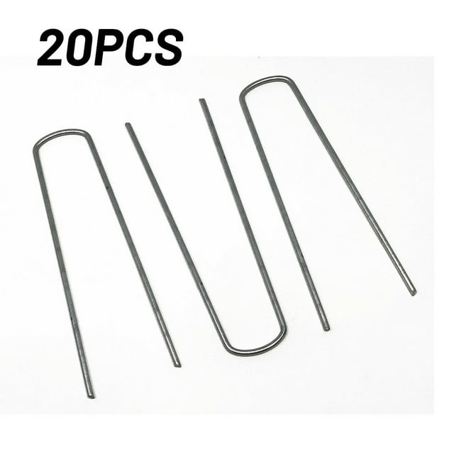 Ana Ground Stakes Steel Rebar Stakes Tents Nails Heavy Duty Garden Stake Ground Anchor Pegs U
