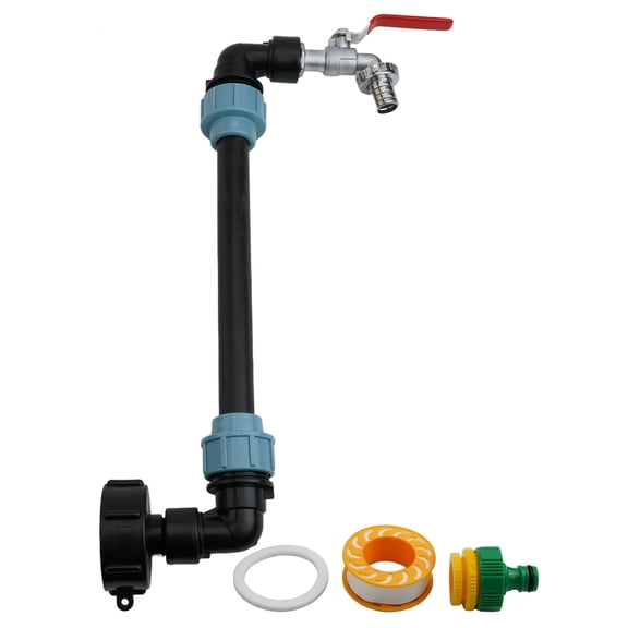 Ana IBC Adapter Connection Kit 3/4 "Outlet Faucet For Tank Container Rainwater Tank IBC Gooseneck Outlet Tap Home Decor