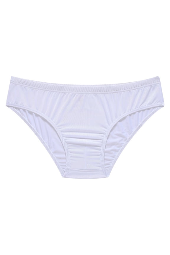 Ice Silk Briefs Mens Low-rise Sexy Underwear Breathable Underpants