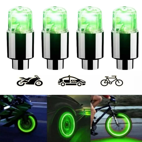 Ana LED Wheel Light Cap Set of 4 Perfect Addition to Enhance Visibility on Cars Bikes and Motorcycles at Nighttime
