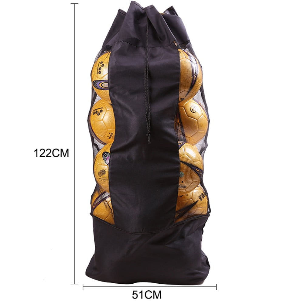 Ana Large Football Mesh Bag Soccer Ball Backpack with Adjustable