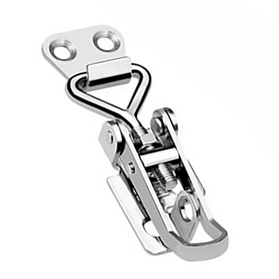 Ana Lever Lock Hasp Stainless Steel Hasp Lock Latch Self-Locking Anti Theft Hasp Staple Shed Latch Box Adjustable 38-50mm Clasp Home Decor