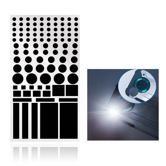 Ana Light Dimming Stickers 8x4inch Light Blocking Stickers for Electronics Car