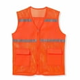thumbnail image 1 of Ana Men and Women Workwear Summer Mesh Vest Breathable Reflective Strip Printed, 1 of 9