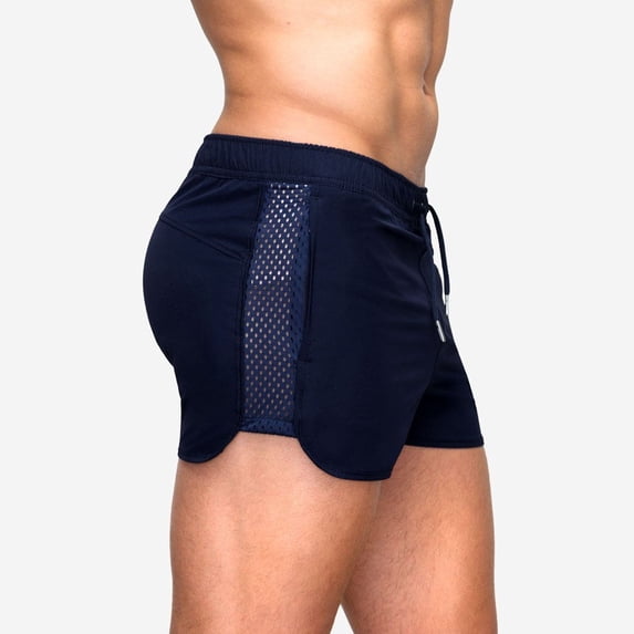 Ana Mens Fitness Mesh Shorts Running Training Quick-drying Athletic Sprint Shorts