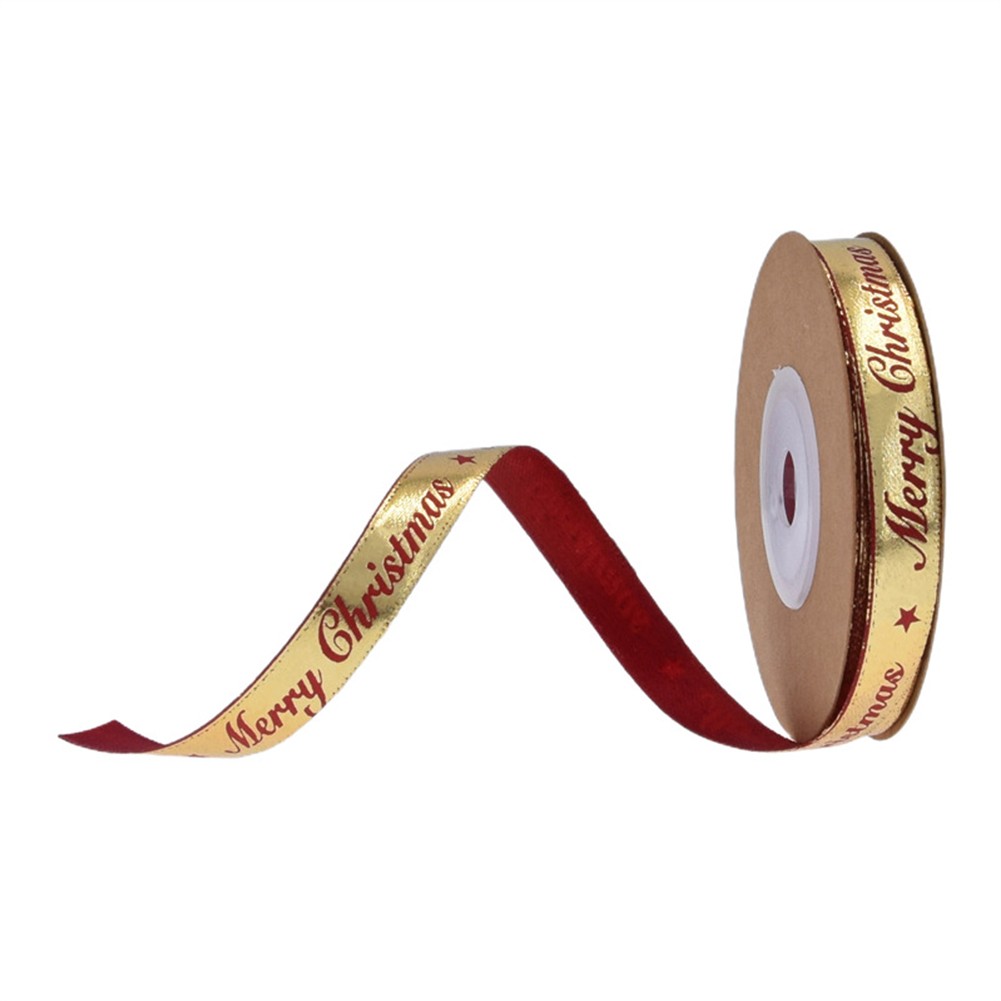 Ana Merry Christmas Ribbon Cake Box Packaging Ribbon for Gift Wrapping 10 Yards