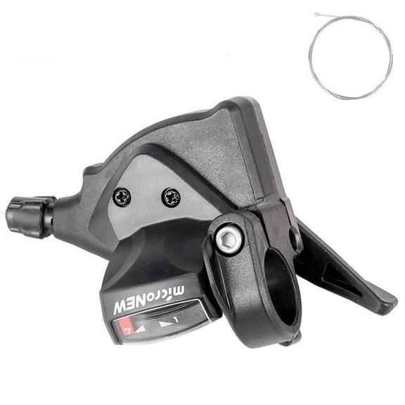Ana MicroNEW Bike 7 8 9 Speed Shifter Finger Dial Split Transmission BLACK 22.2mm