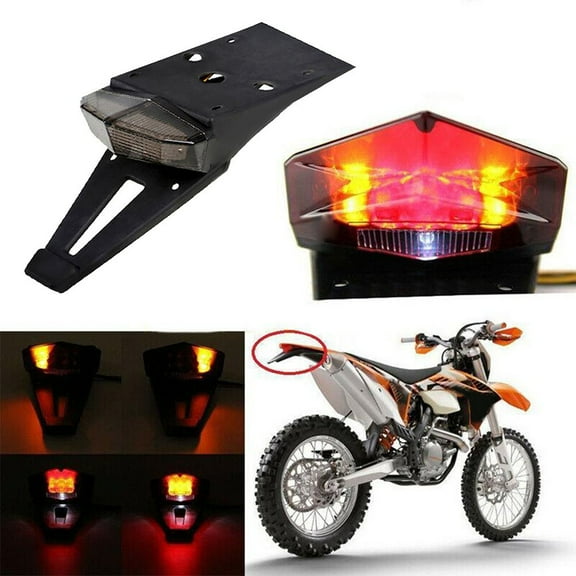 Ana Motorcycle Tail Light LED Rear Tail Signal Lamp Brake Stop Indicator Red ABS Plastic Motorcycle Accessories