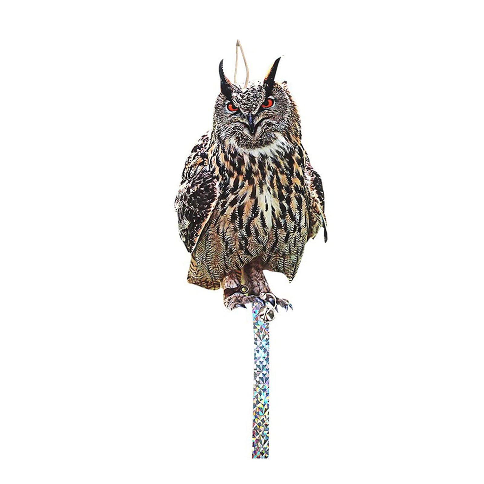 Ana Owl Decoy to Scare Birds Away Scarecrow, Fake Owl Statue for Home Garden Decor