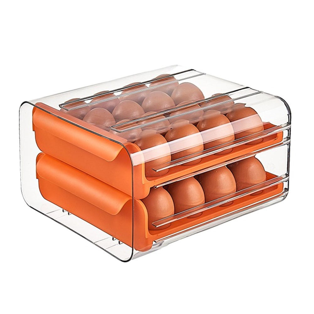 Ana Rolling Egg Container Egg Holder for Refrigerator Egg Storage