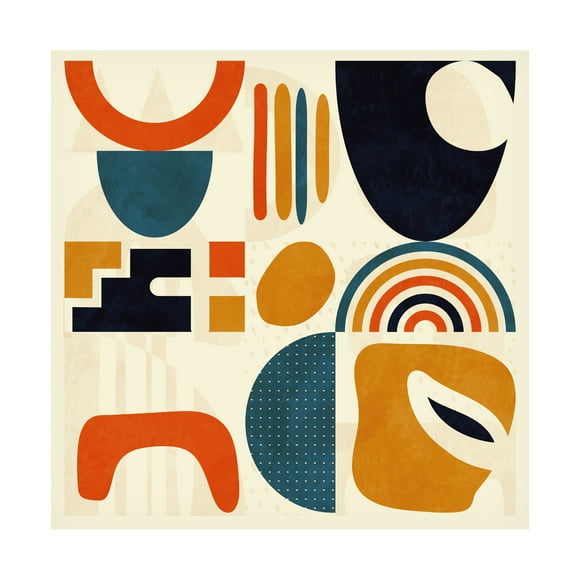 Ana Rut Bre 'Quadrate Bunt3' Canvas Art