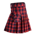 thumbnail image 1 of Ana Scottish Mens Kilt Traditional Highland Dress Skirt Kilts Tartan Plaid Skirt, 1 of 9