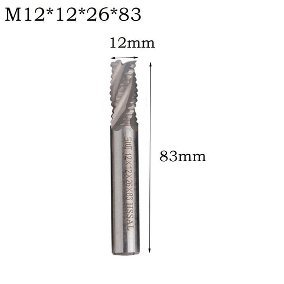 Ana Solid Carbide 4 flutes CNC end milling Cutter Router Bit for Metal Roughing
