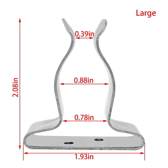 Ana Stainless Steel Boat Hook Spring Clamp Holder Bracket Clip, Marine Spring