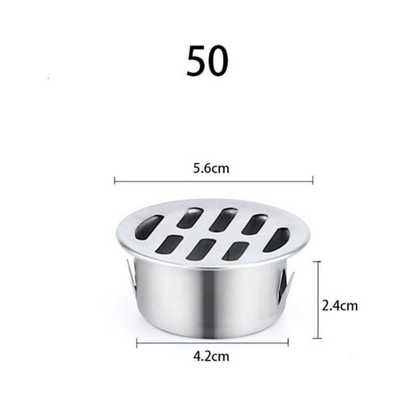 Ana Stainless Steel Floor Drain Cover Balcony Drainage Roof Round Rain Pipe Cap Floor Drain Plug Blockage Prevention Tools Home Decor