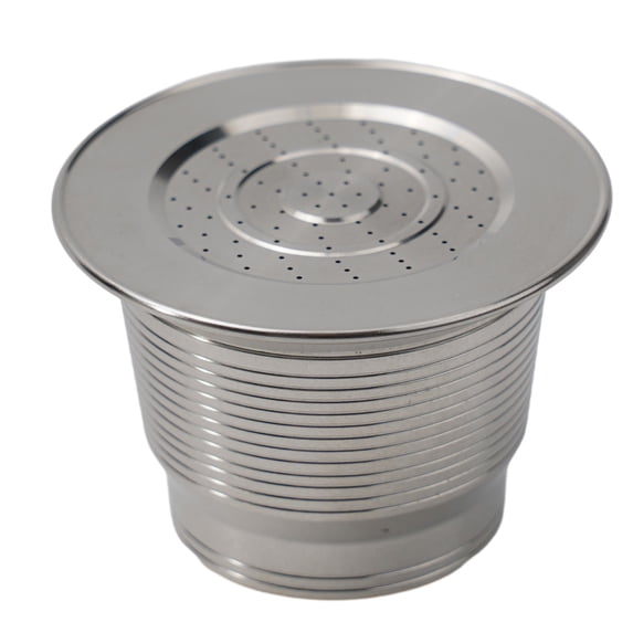 Ana Stainless Steel Reusable Coffee Capsules for Nespresso Pods, 304 Metal Filter for Coffee, Silver, 3.7x2.7cm, 1PCS, Durable and Eco-Friendly Coffee Capsule Shell