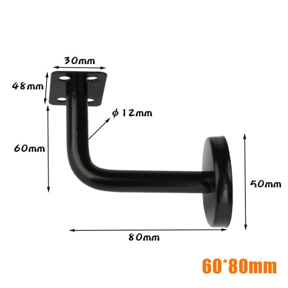 Ana Stair Handrail Brackets Stainless Steel Wall Bracket Stair Handrail Support Fixing Accessories Solid Wood Handrail Accessory Home Decor