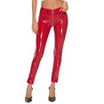thumbnail image 1 of Ana Women PVC Leather Leggings High Waist Butt Lift Push Up Stretch Skinny Pants, 1 of 9