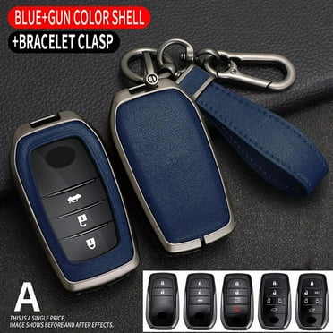 Ana Zinc Alloy Leather Remote Key Fob Cover Case For Toyota for Tundra for Corolla