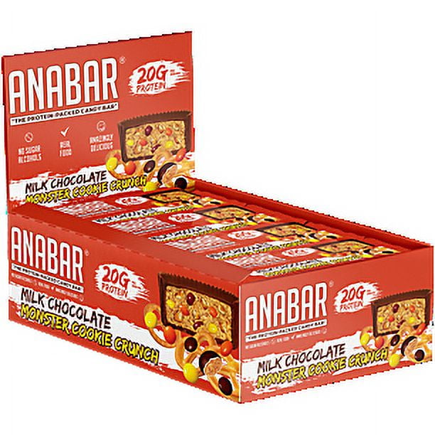 Final Boss Performance Anabar Protein Bars, Monster Cookie Crunch, 21g
