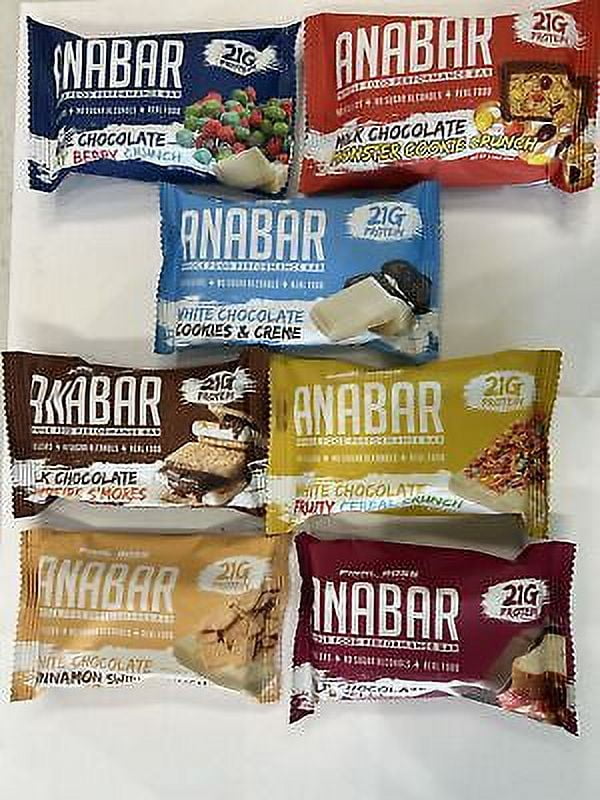 Anabar Protein 7 Bars Smores, Cookies, Fruity, PBJ, Cinnamon, Berry