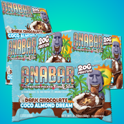 Anabar Coco Almond Dream Protein Bars, 20g Protein, 12 Count