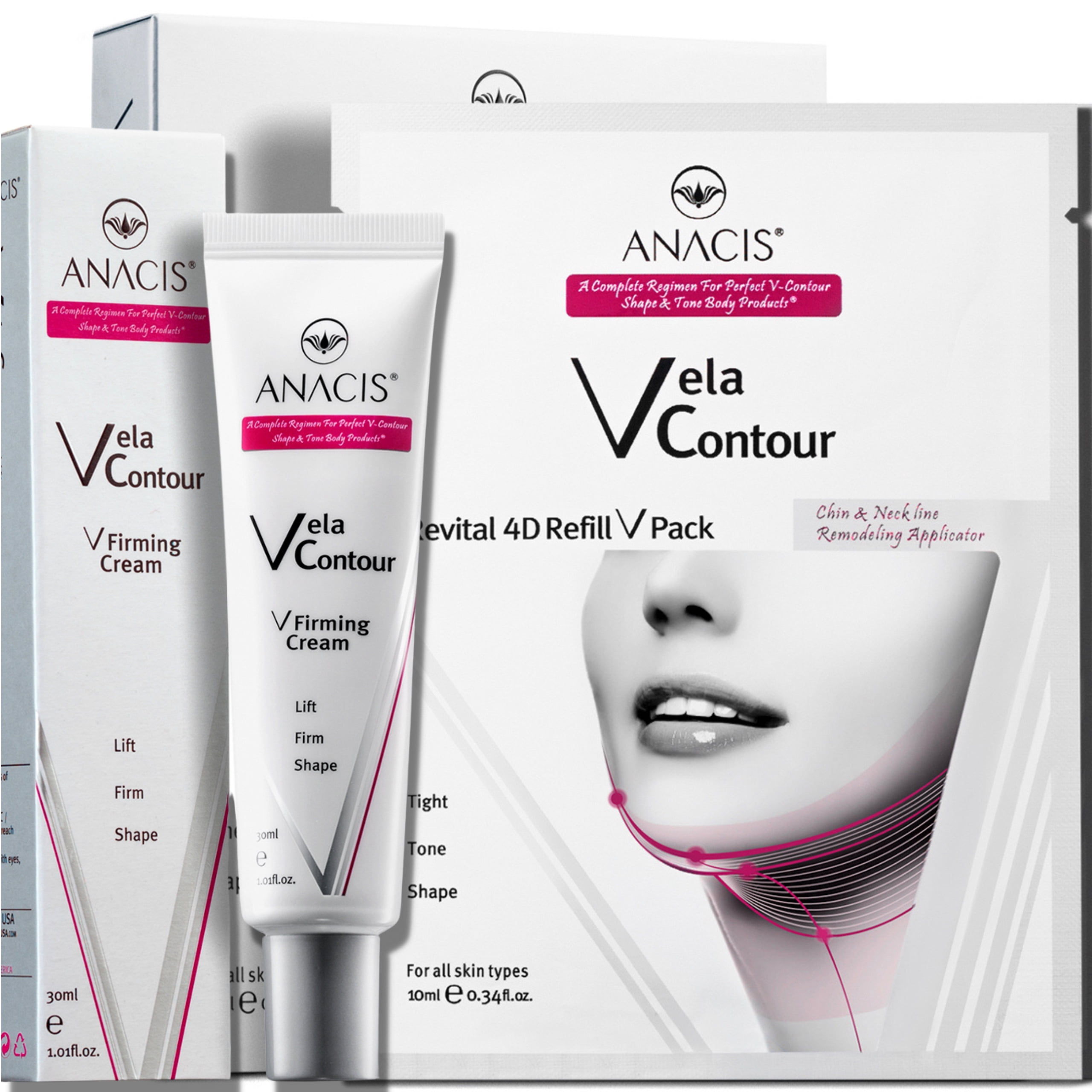 Anacis Neck Firming Cream Double Chin Reducer and Face Shaping Tightening Masks